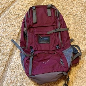 Mountaintop hiking backpack